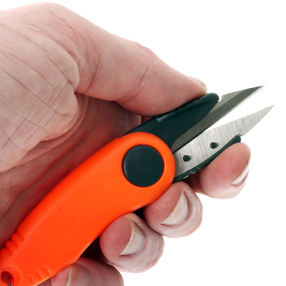 Marine Deals Folding Scissors with Retractable Holder Orange