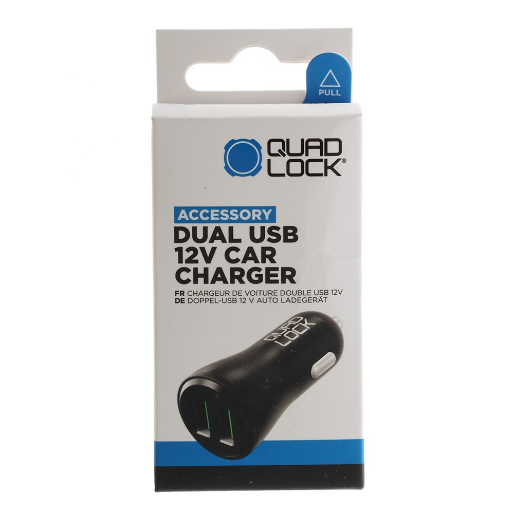 Quad Lock Charging Dual USB 12V Car Charger