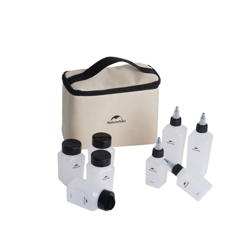 Naturehike Portable Seasoning Bottle 8-Piece with Carry Bag Set