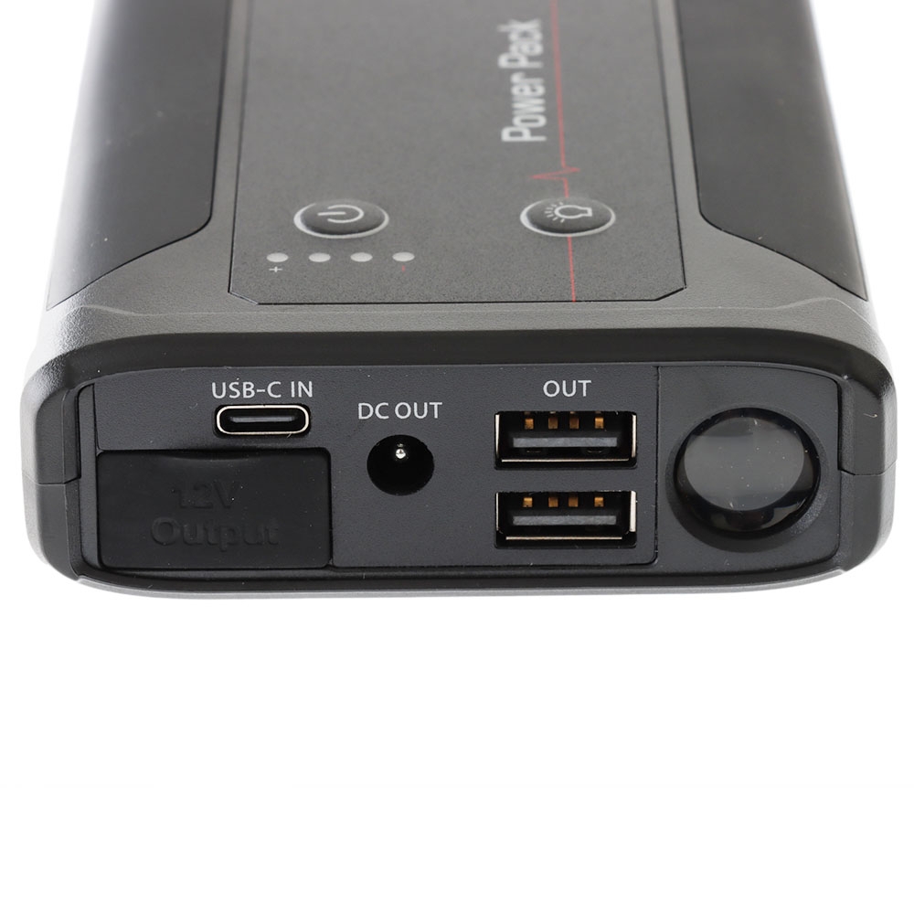 Multifunction Portable Jump Starter 12V 10000mAh Black