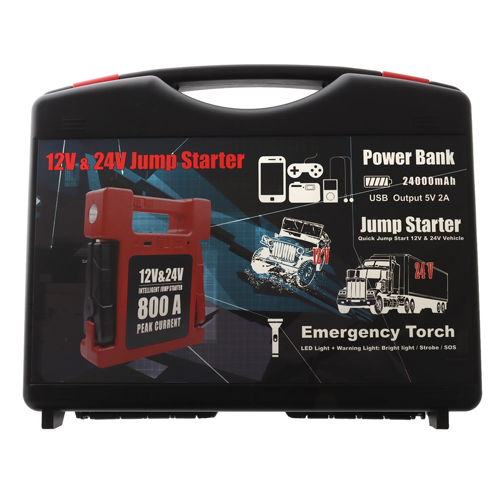 Portable Jump Starter 12V/24V 24000mAh