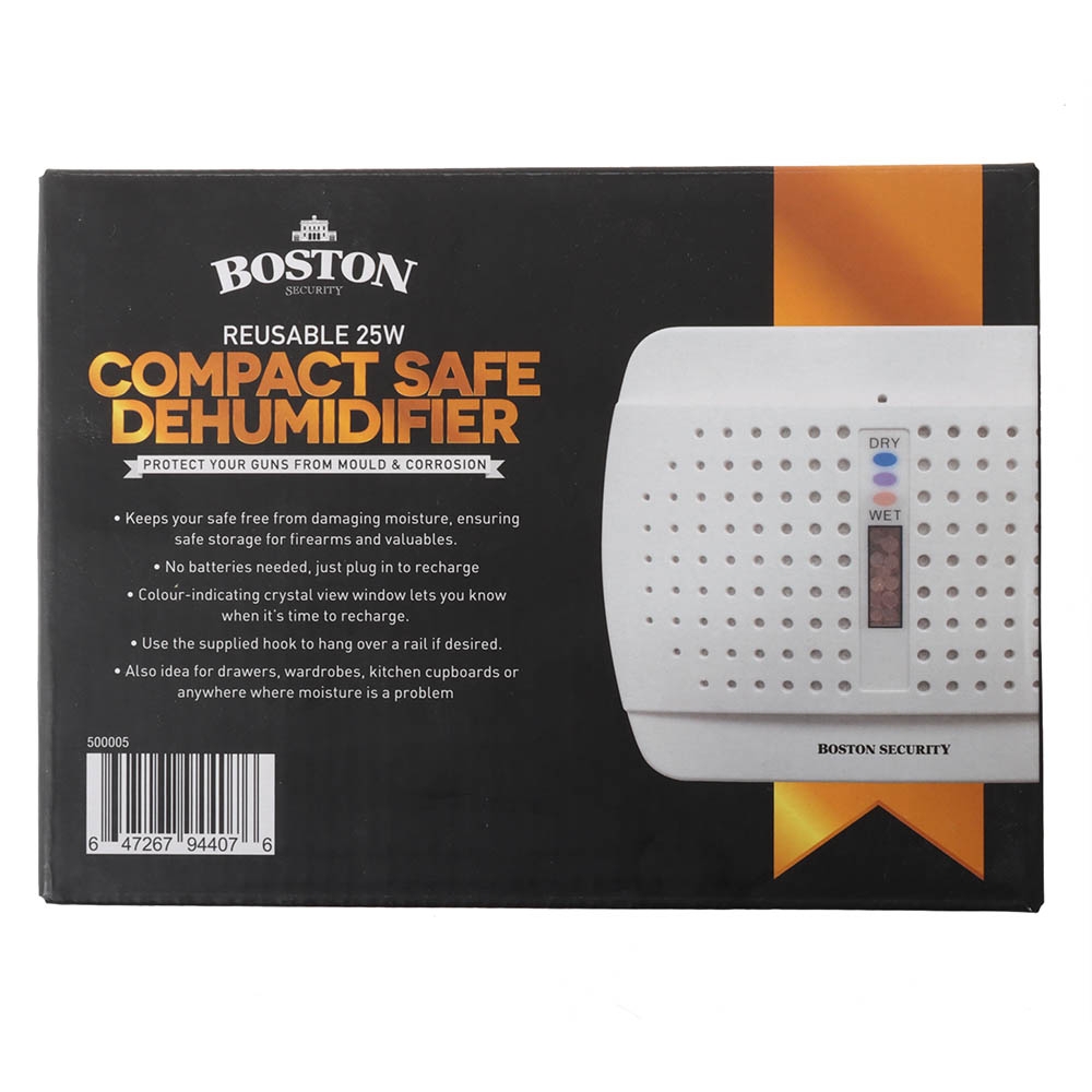 Boston Security Rechargeable Gun Safe Dehumidifier 25W