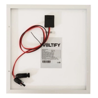 Voltify Mono PERC Solar Panel 20W 375x350x17mm Thumbnail Voltify Mono PERC Solar Panel 20W 375x350x17mm