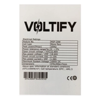Voltify Mono PERC Solar Panel 20W 375x350x17mm Thumbnail Voltify Mono PERC Solar Panel 20W 375x350x17mm
