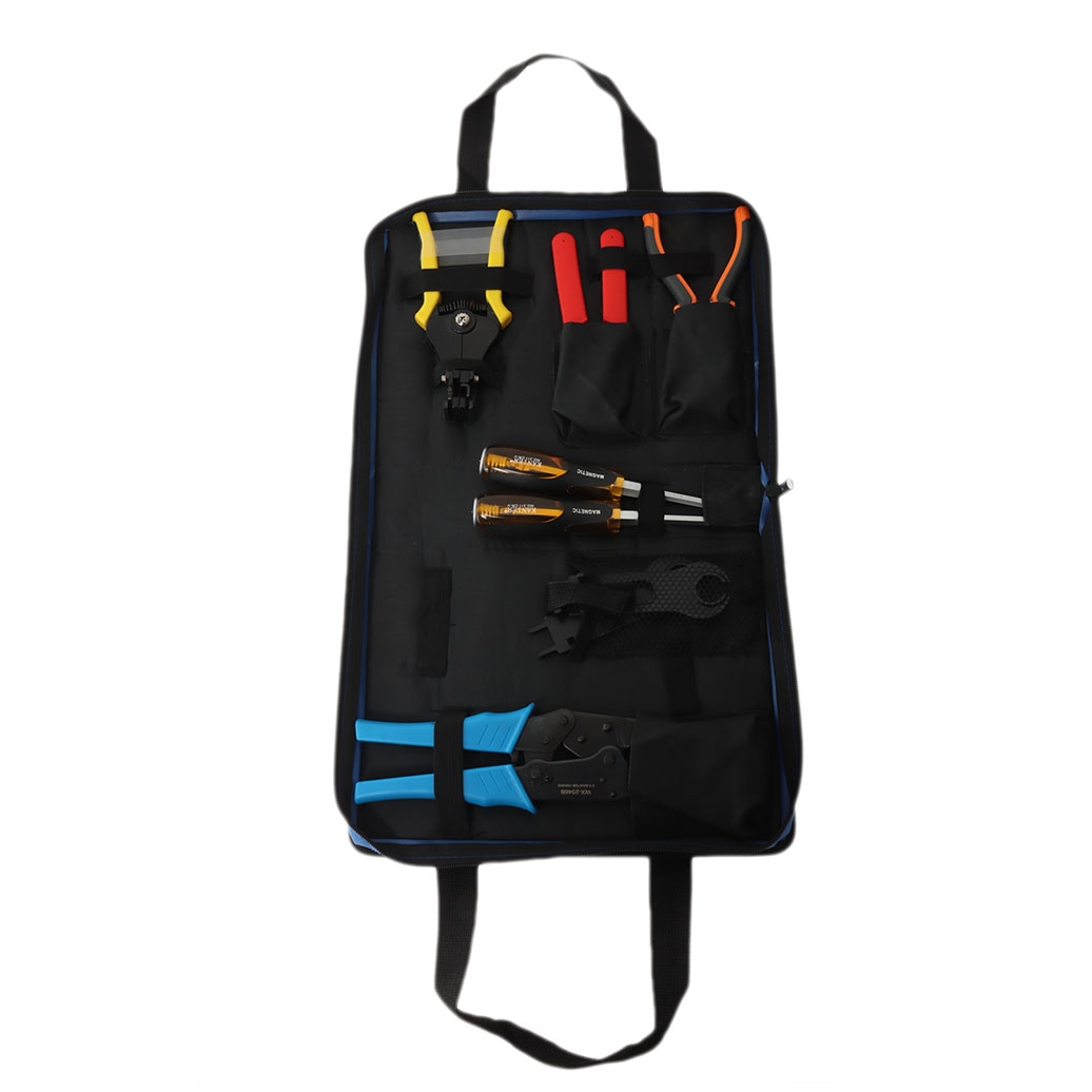 Solar Panel Installation 8-Piece Tool Kit - Crimper and Screwdriver Set