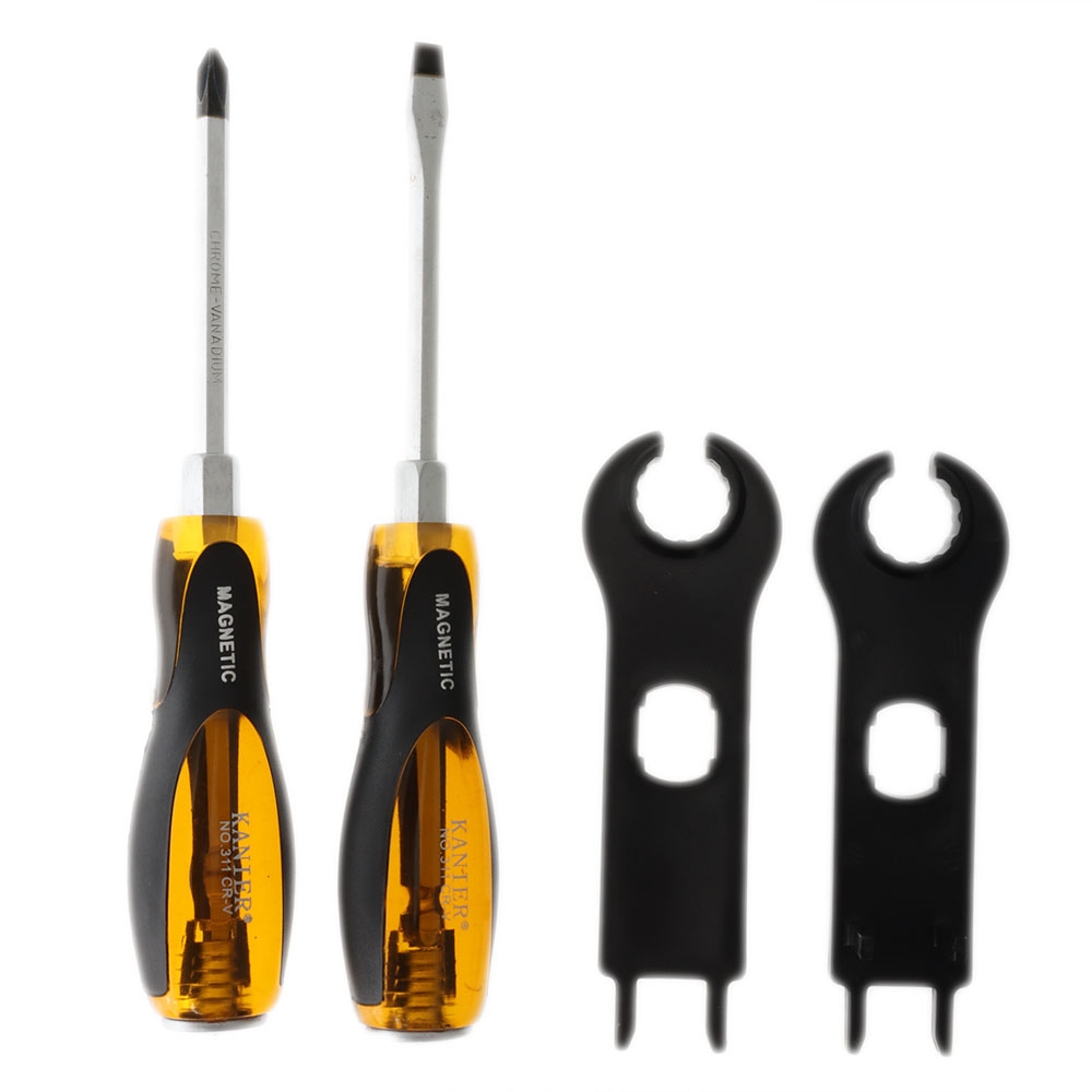 Solar Panel Installation 8-Piece Tool Kit - Crimper and Screwdriver Set