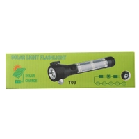 Aluminium Solar Powered Rechargeable LED Torch 350lm Thumbnail Aluminium Solar Powered Rechargeable LED Torch 350lm