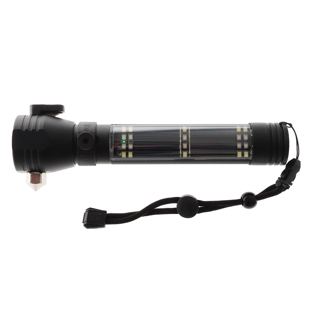 Aluminium Solar Powered Rechargeable LED Torch 350lm Aluminium Solar Powered Rechargeable LED Torch 350lm