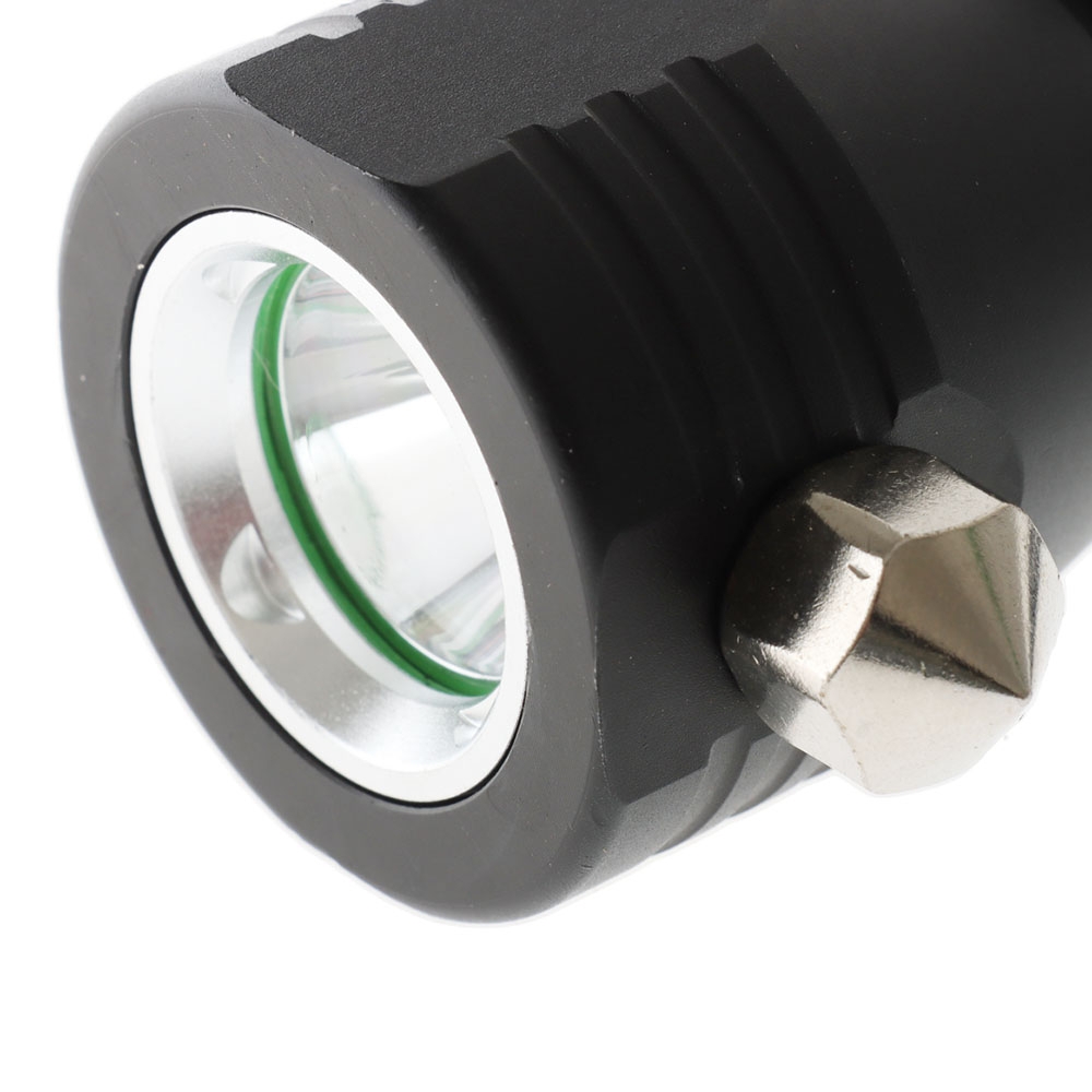 Aluminium Solar Powered Rechargeable LED Torch 350lm