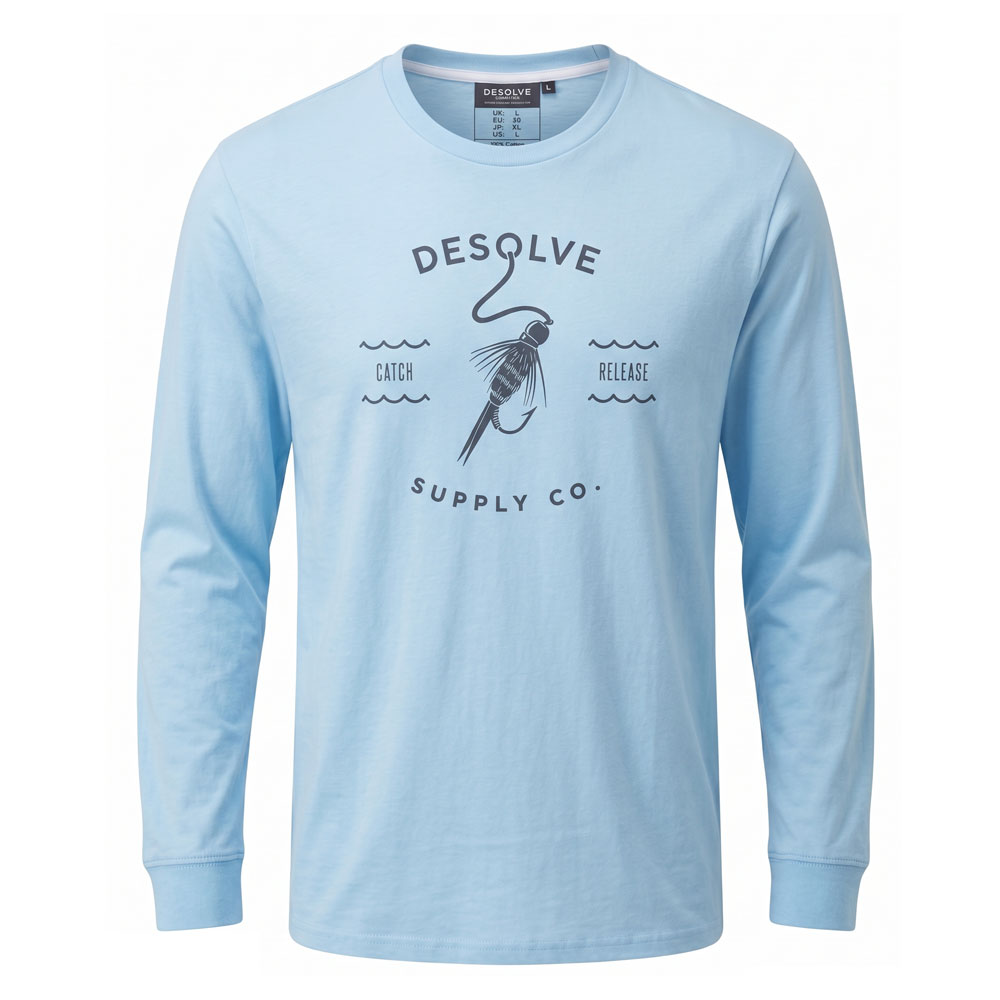 Desolve Hook and Line Mens Long Sleeve Shirt UPF50