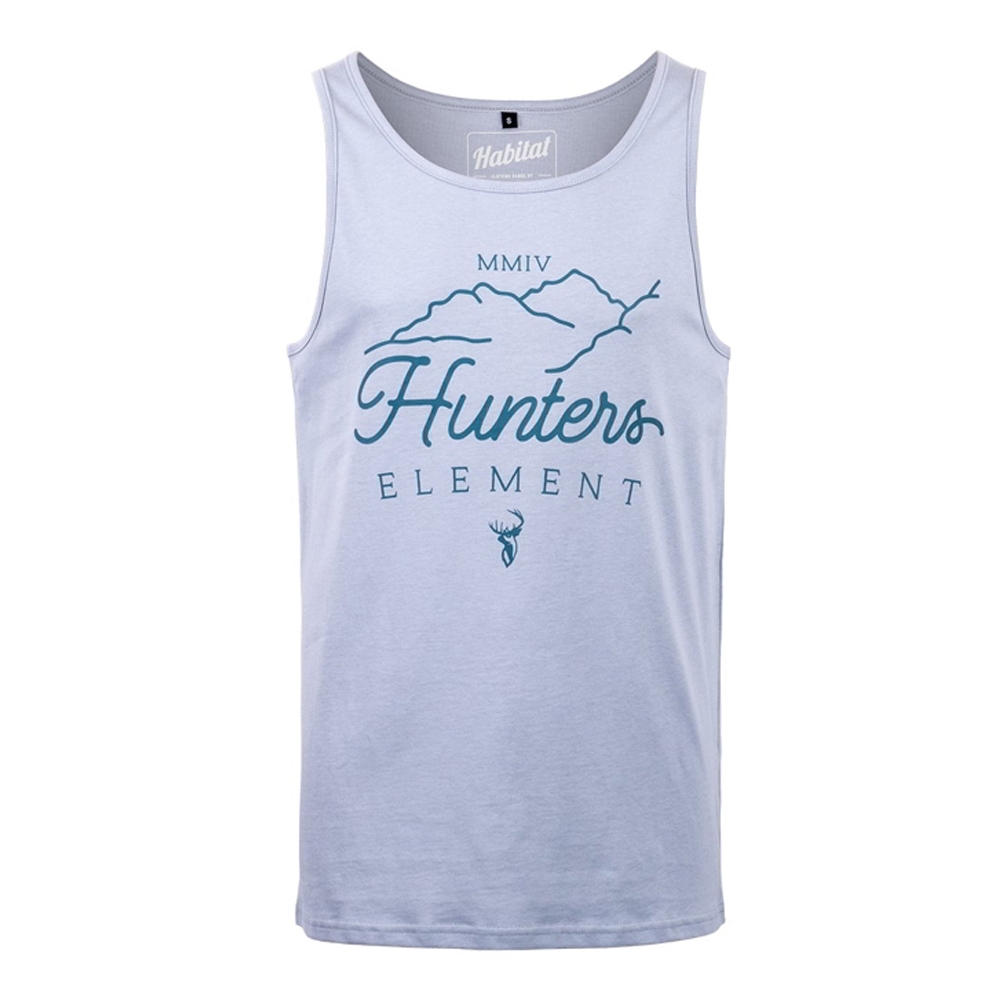 Hunters Element Panorama Mens Singlet Light Blue S