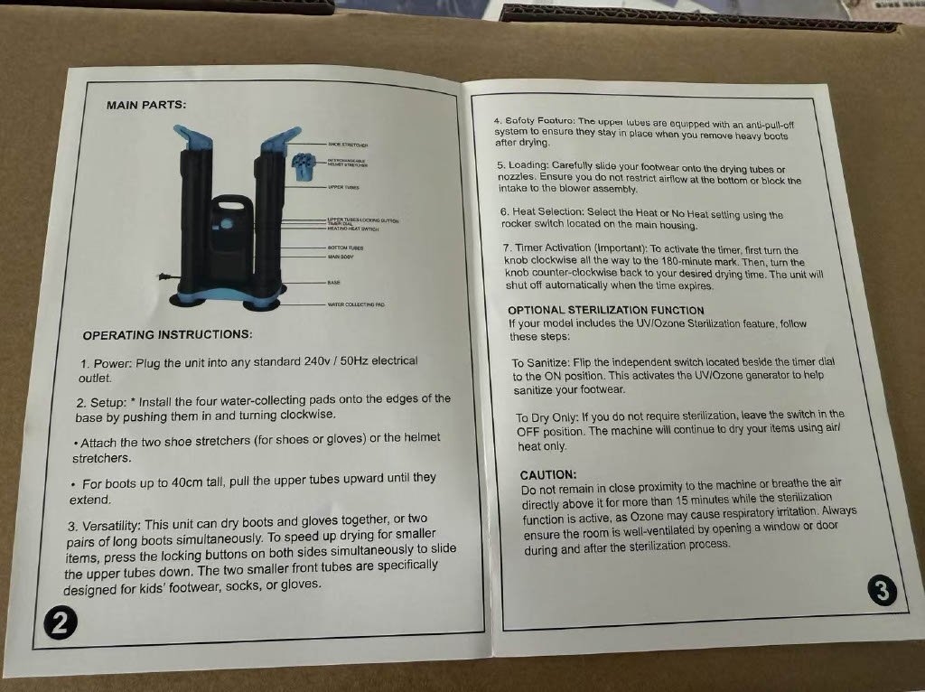 Venturer Heavy-Duty Boot, Shoe & Glove Dryer