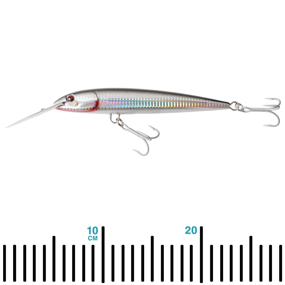 NOEBY NBL Bibbed Diving Minnow Trolling Lure 185mm 60g Silver