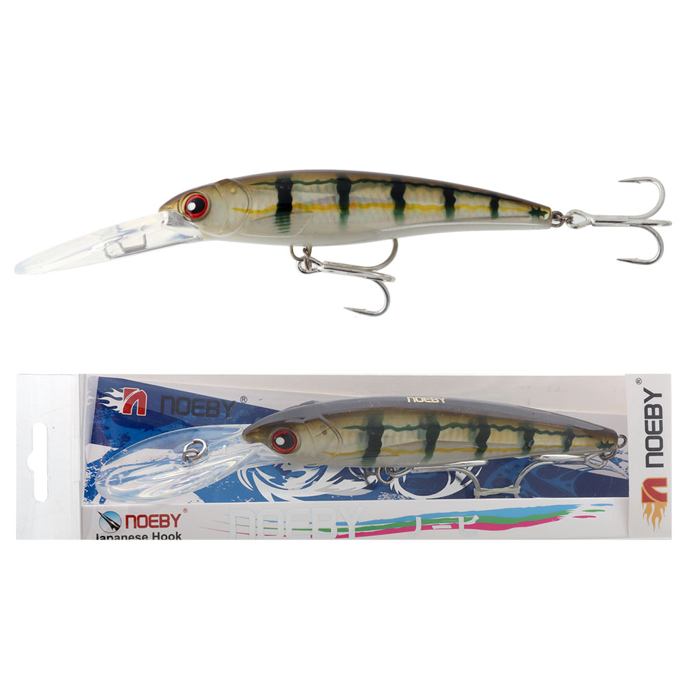 NOEBY NBL Trolling Minnow Lure 160mm Black Stripe Mullet