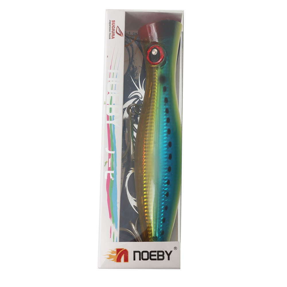 NOEBY NBL Big Popper Lure Chartreuse Blue 200mm 154g