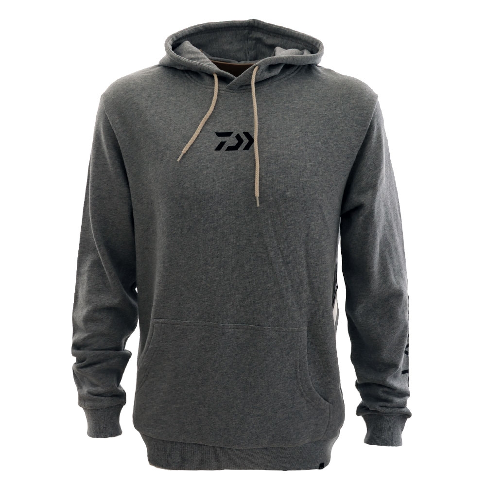 Daiwa D-Vec Mens Hoodie Grey Marle 2XL