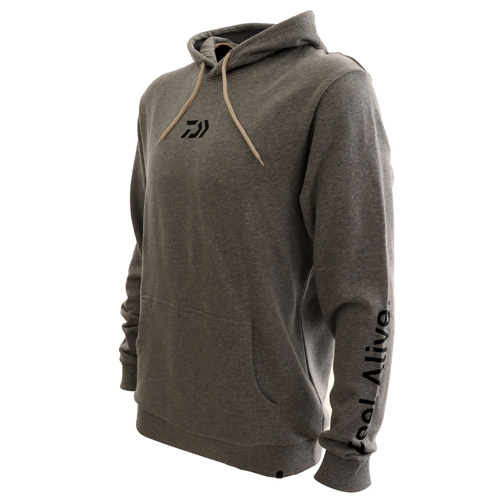 Daiwa D-Vec Mens Hoodie Grey Marle 2XL
