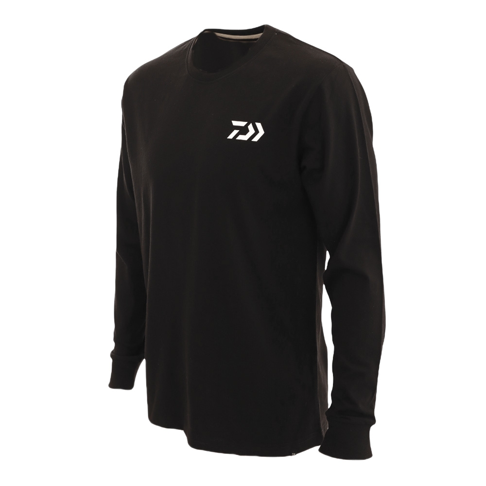 Daiwa Feel Alive Kingfish Mens Long Sleeve Shirt Black 2XL