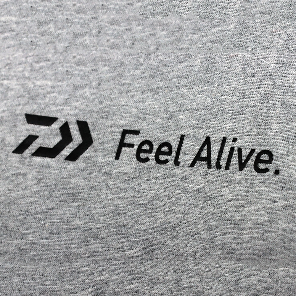 Daiwa Feel Alive Mens T-Shirt Grey Marle S