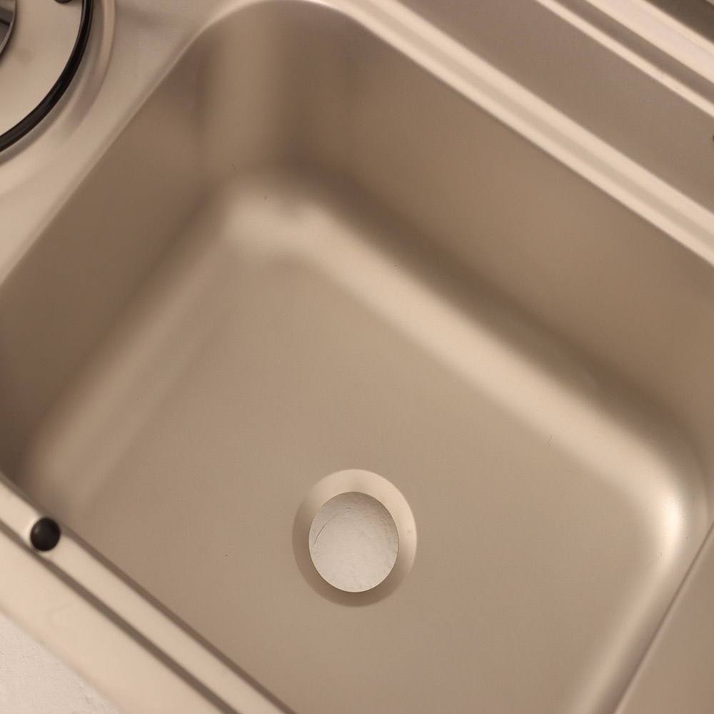 Dometic 2 Burner Gas Stove with Sink and Fold Down Mixer