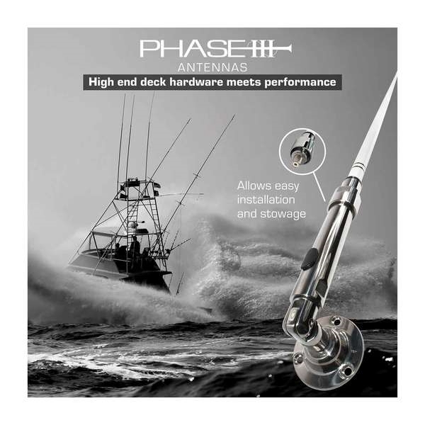 Shakespeare Marine Phase III 4ft VHF/AIS Antenna