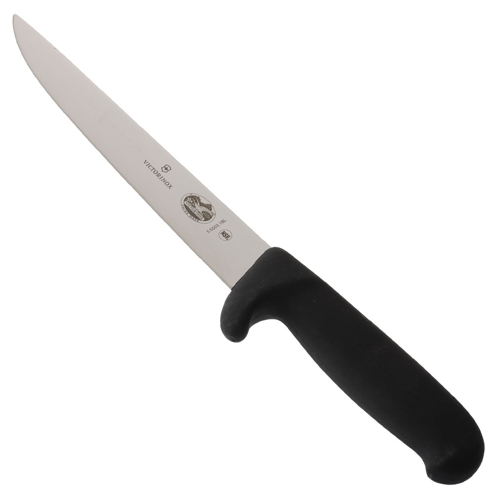 Victorinox Fibrox Boning and Sticking Knife Black Handle 18cm