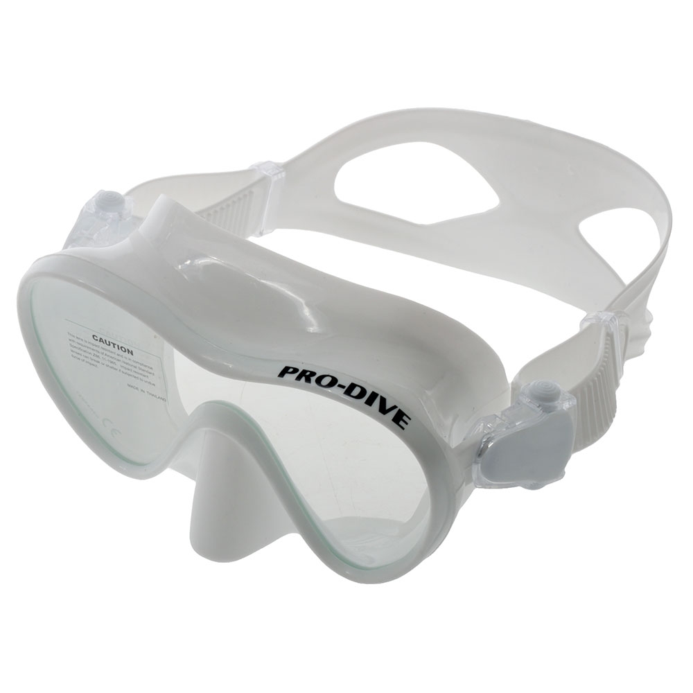 Pro-Dive Touch Frameless Dive Mask White