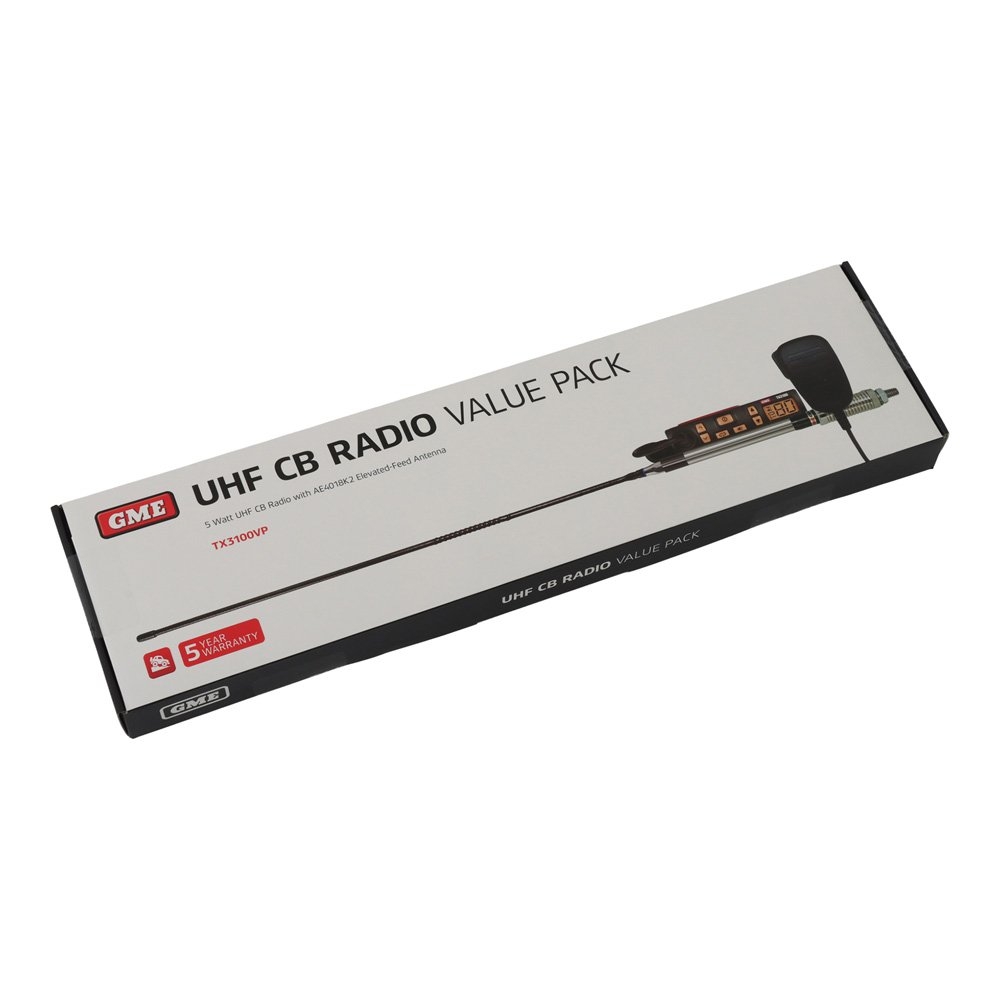 GME TX3100VP Super Compact UHF CB Radio 5W Starter Kit