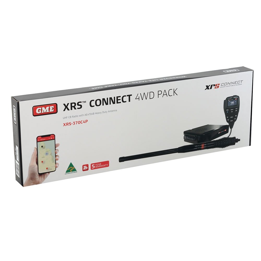 GME XRS-370C4P Connect UHF CB Radio 4WD Pack