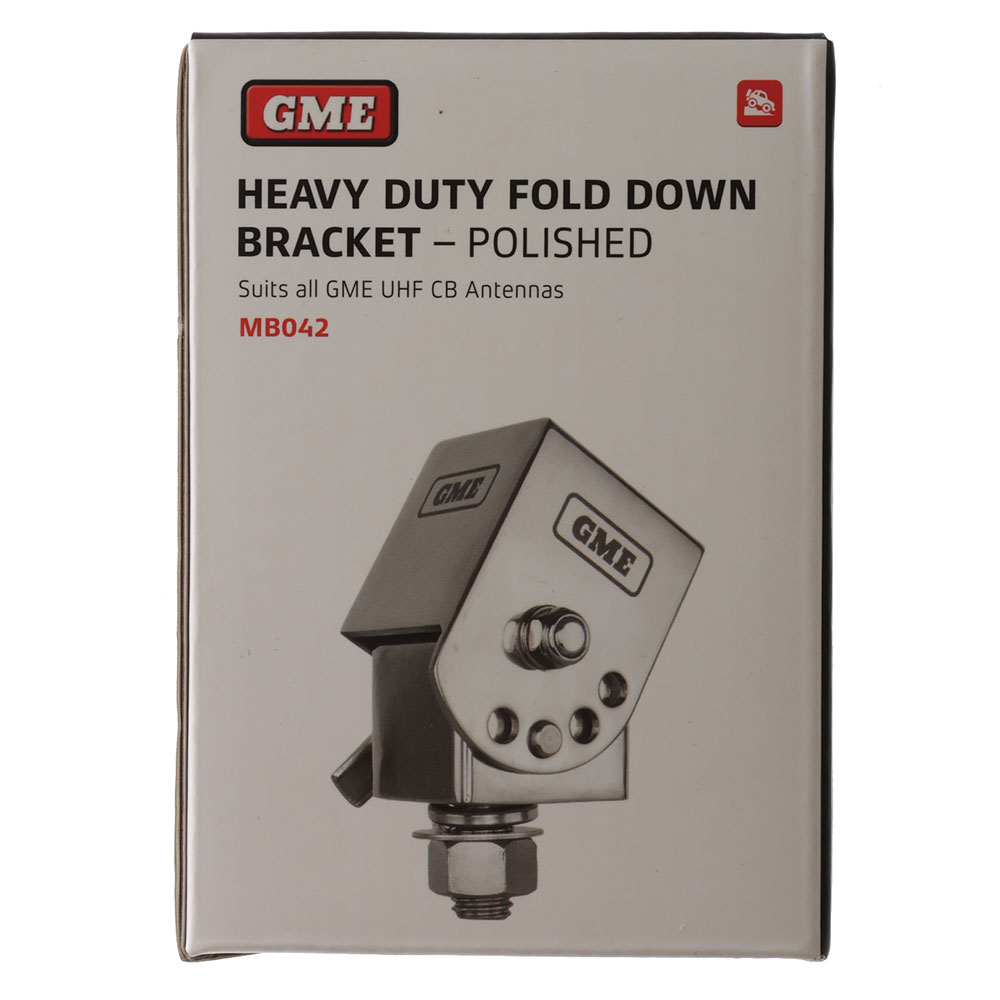 GME Stainless Fold-Down UHF CB Antenna Mount