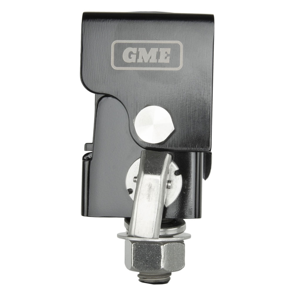 GME Stainless Fold-Down UHF CB Antenna Mount Black