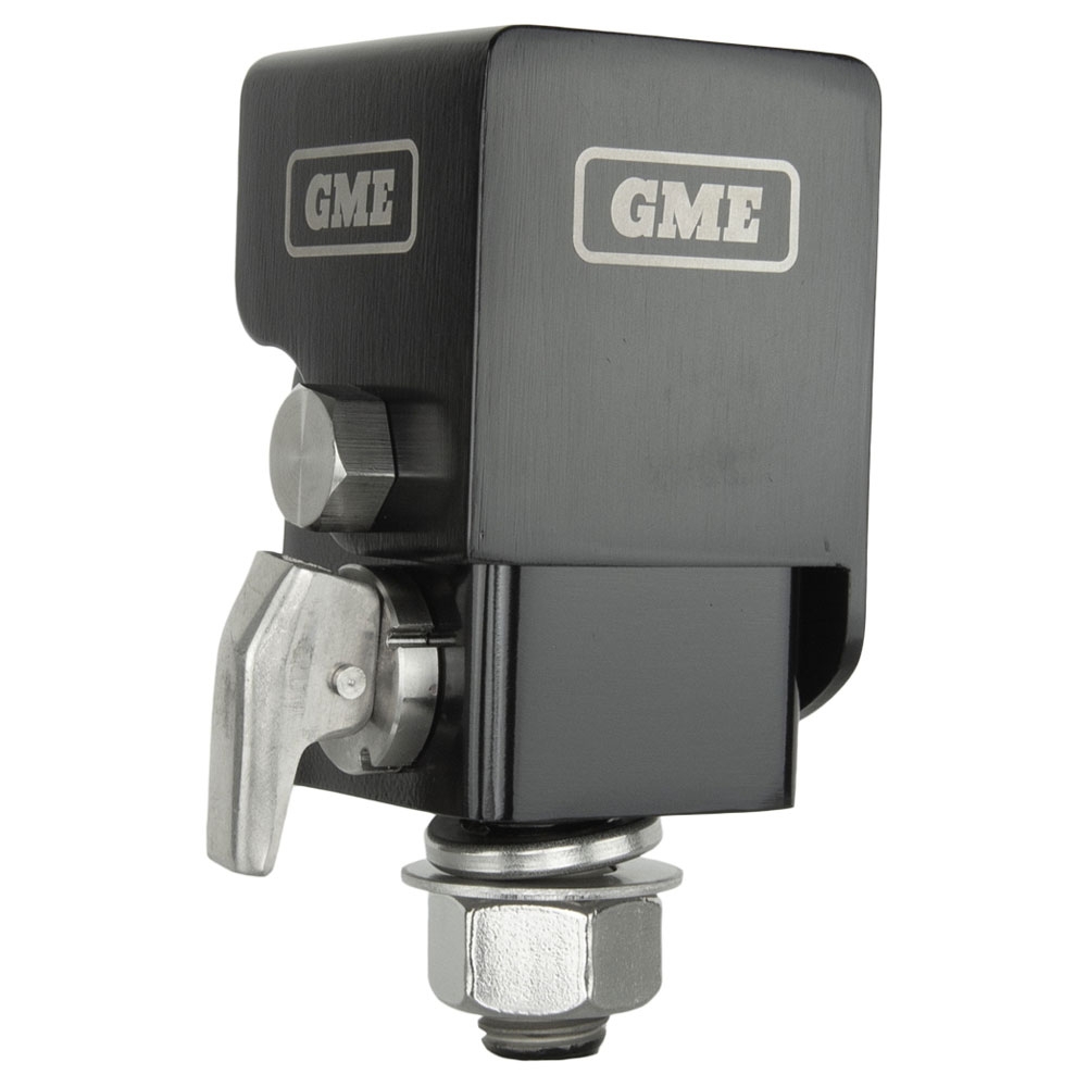 GME Stainless Fold-Down UHF CB Antenna Mount Black