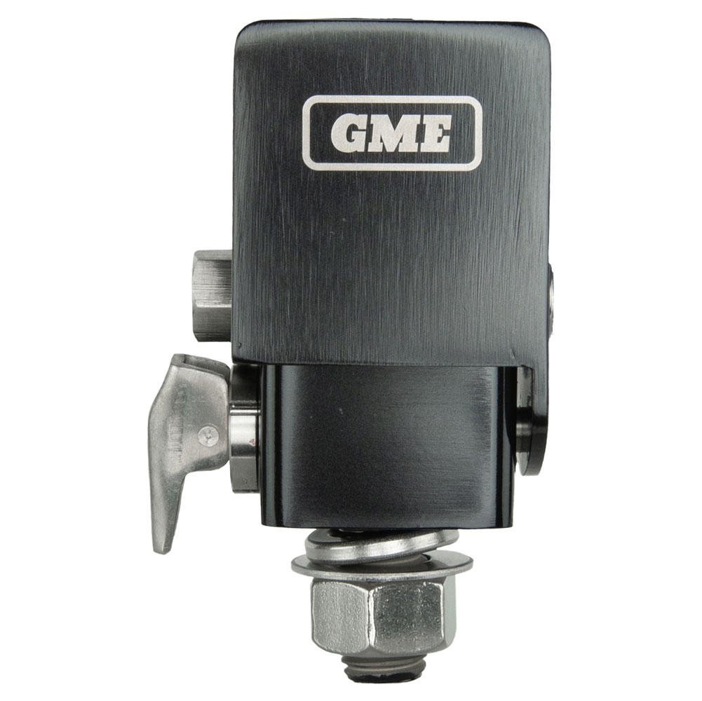GME Stainless Fold-Down UHF CB Antenna Mount Black