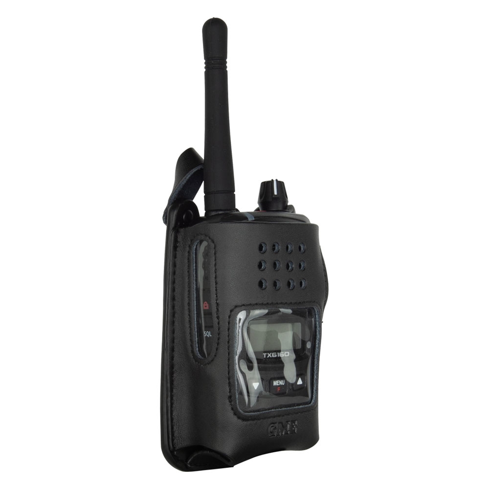 GME LC007 Handheld Radio Leather Carry Case