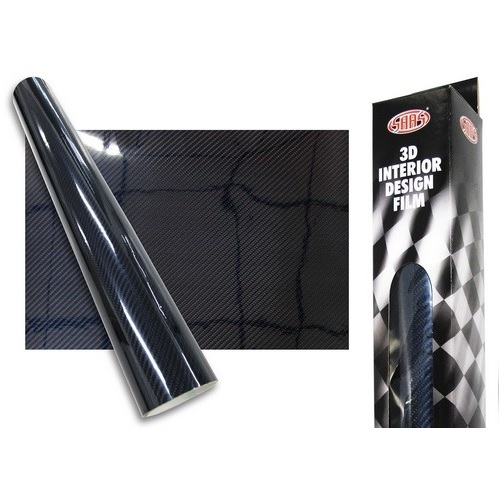 SAAS 3D Self Adhesive Film 500mm x 1m Gun Metal Carbon