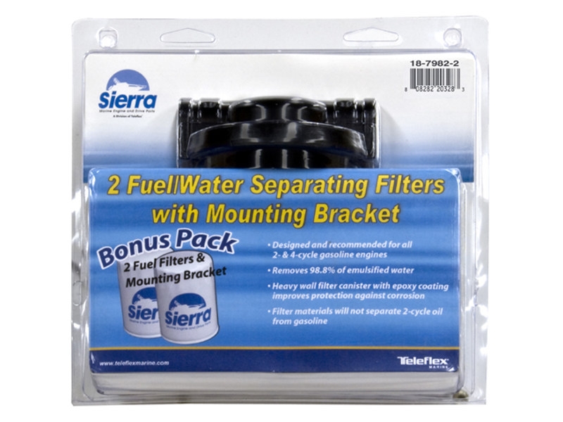 Sierra 18-7982-2 10 Micron Marine Fuel Filter Kit for Fuel Injected Engine