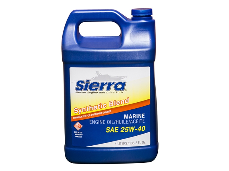 Sierra 18-9440-3 25W-40 FC-W Synthetic 4-Stroke O/B Oil 4 Liter