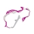 Mares Pure Wire Mask Frame Pack 2pc White/Pink