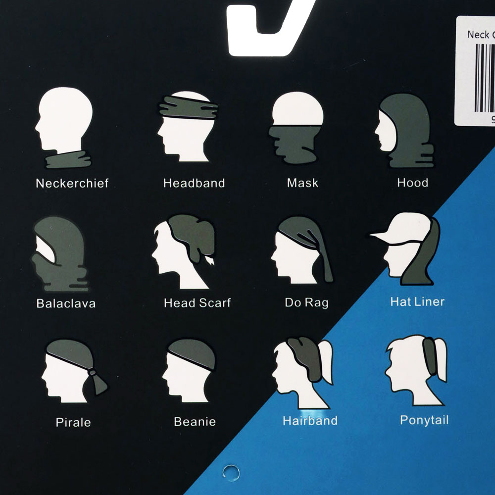 Ocean Angler UV-Protected Neck Gaiter with Breathing Holes Blue