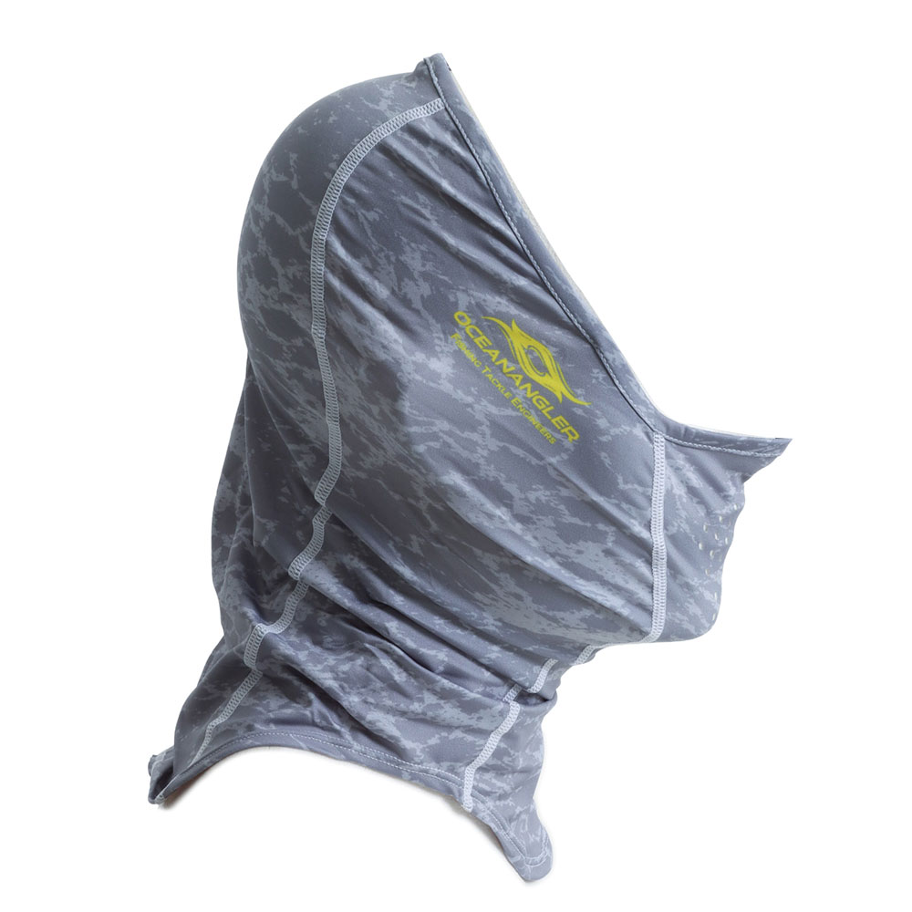 Ocean Angler UV-Protected Neck Gaiter with Breathing Holes Silver