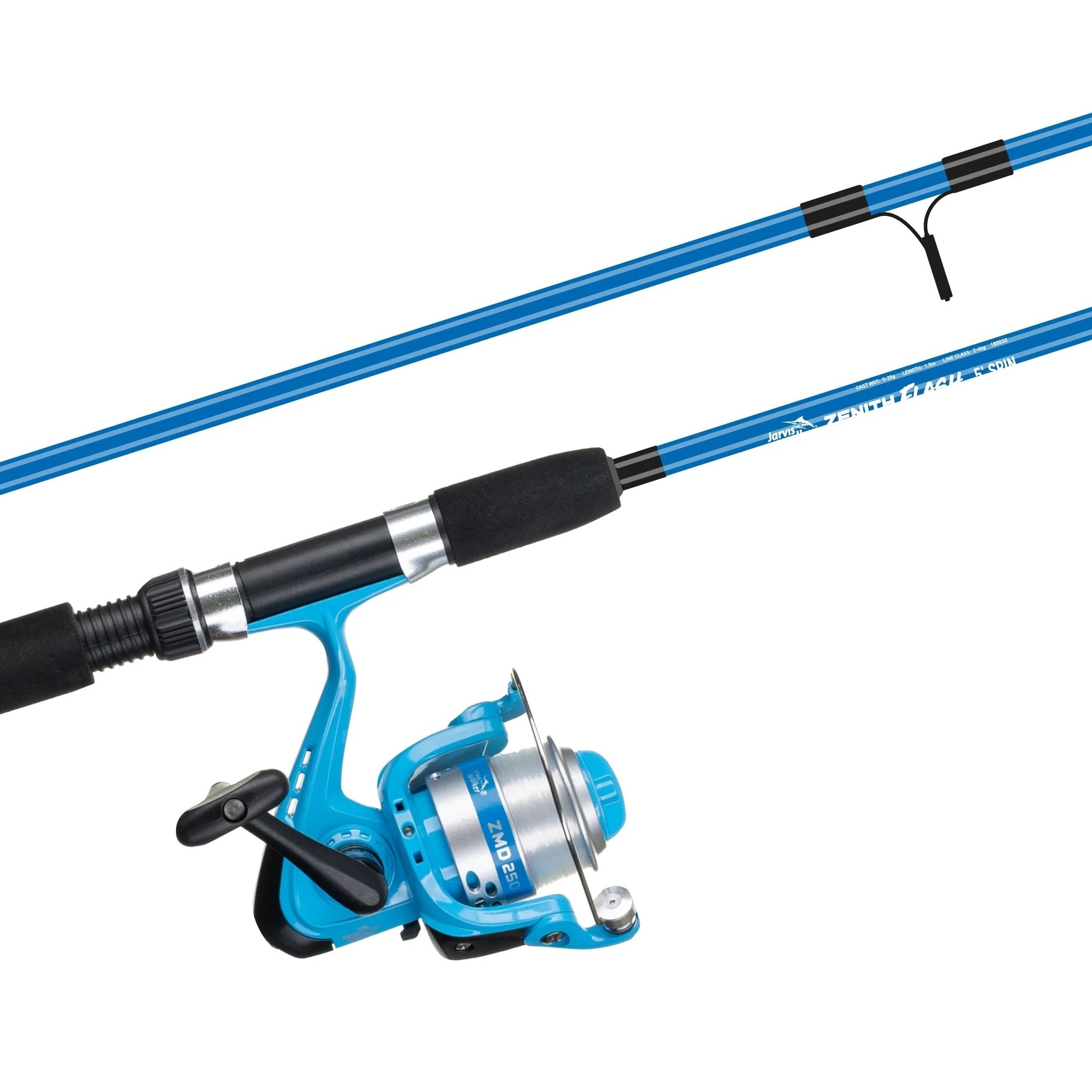 Jarvis Walker Zenith Flash Spin Kids Combo with Line 5ft 2-4kg 2pc Blue
