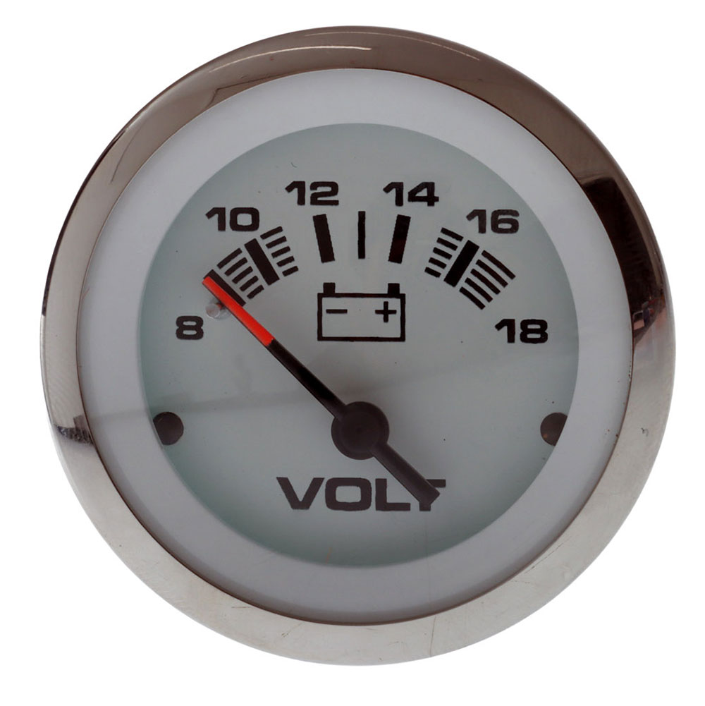 Sierra 65506P Lido Voltmeter 2in 8-18VDC