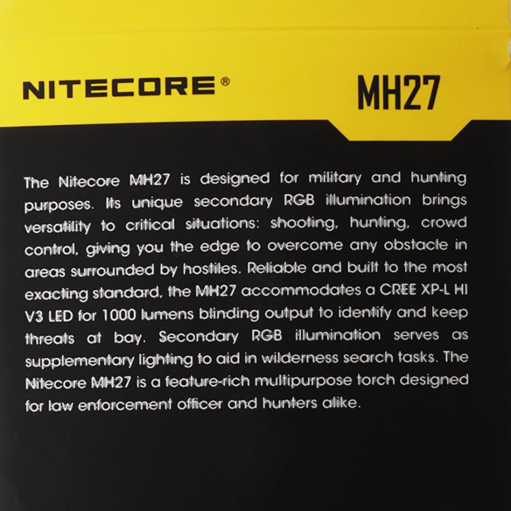 NITECORE MH27 All Climate Tactical Blaze LED Torch