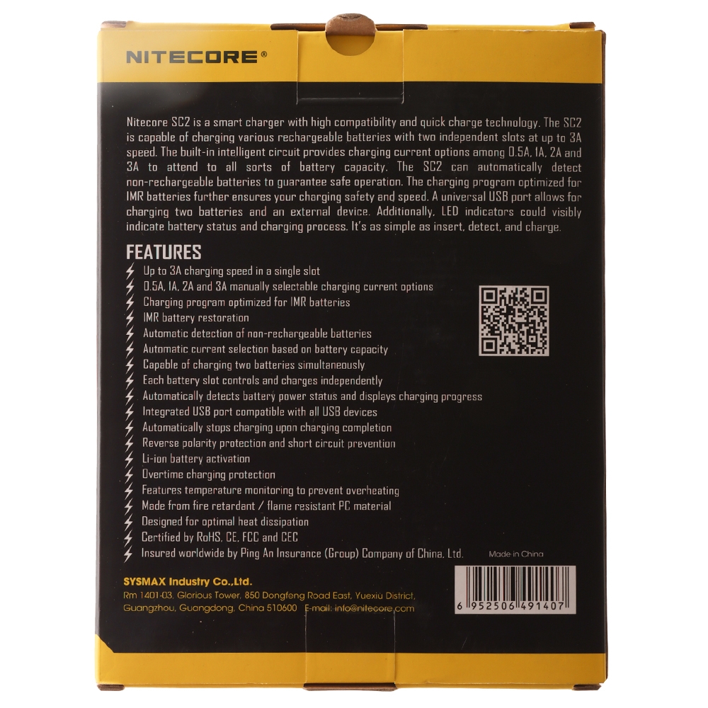 NITECORE SC2 Fast Universal Battery Charger