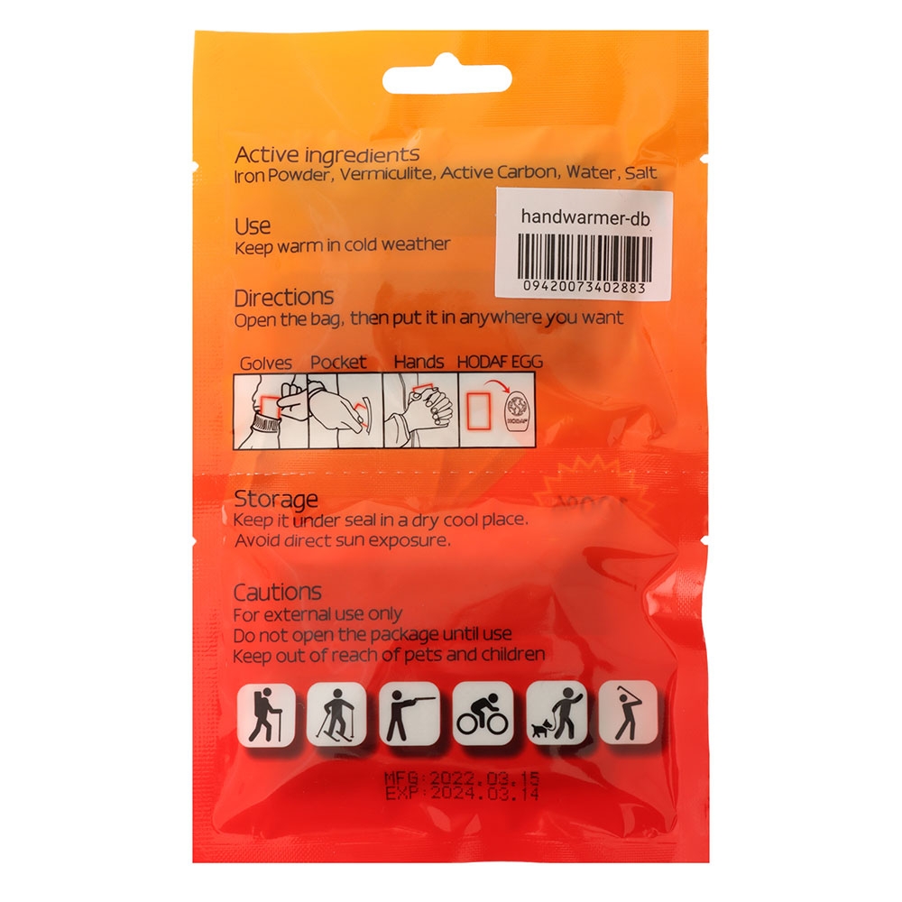 Pocket Hand Warmer Disposable 2-Pack