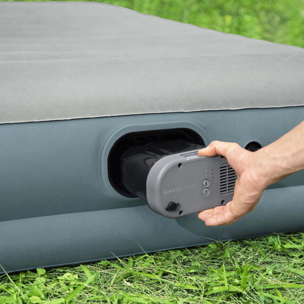 Bestway Alwayzaire Fortech Queen Airbed with Built-In Rechargeable Dual-Pump and Inflation Sensors - Brand New - Ex Demo Unit