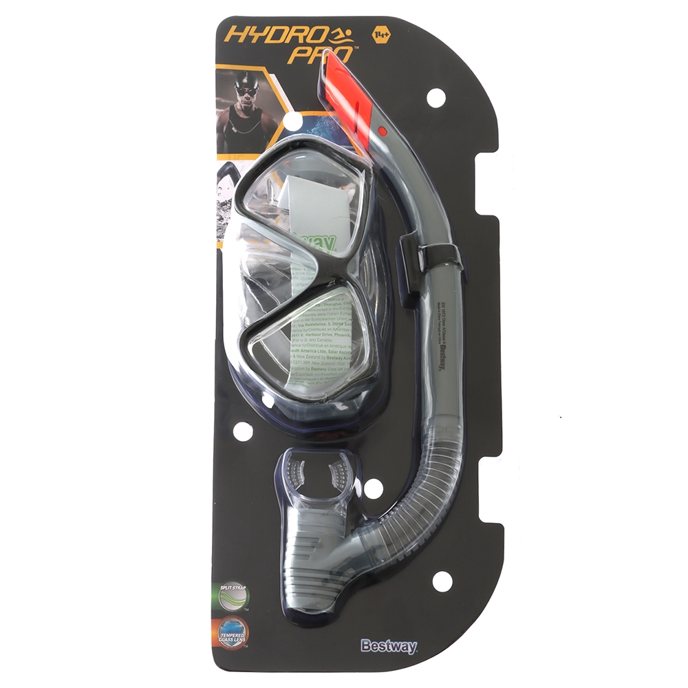 Hydro-Pro Ocean Diver Mask and Snorkel Set Grey