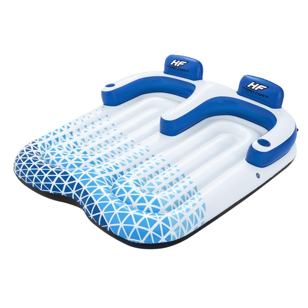 Hydro-Force Indigo Wave Double Lounge Pool Float 1.96 x 1.93m