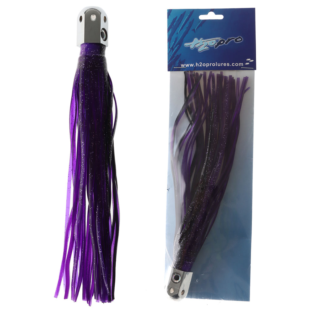 H2O Pro Heavy Hex Jet Marlin / Tuna Lure 25cm Purple/Black