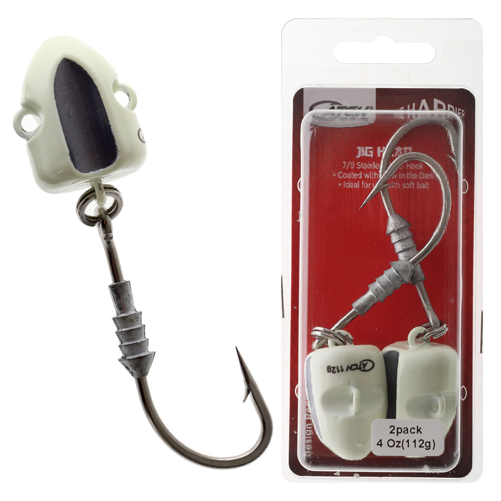 Catch Harrier Elevator Jig Heads 4oz 7/0 Qty 2